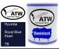 Preview: Hyundai, Royal Blue Pearl, TB: 1L Lackdose, von ATW Autoteile West.